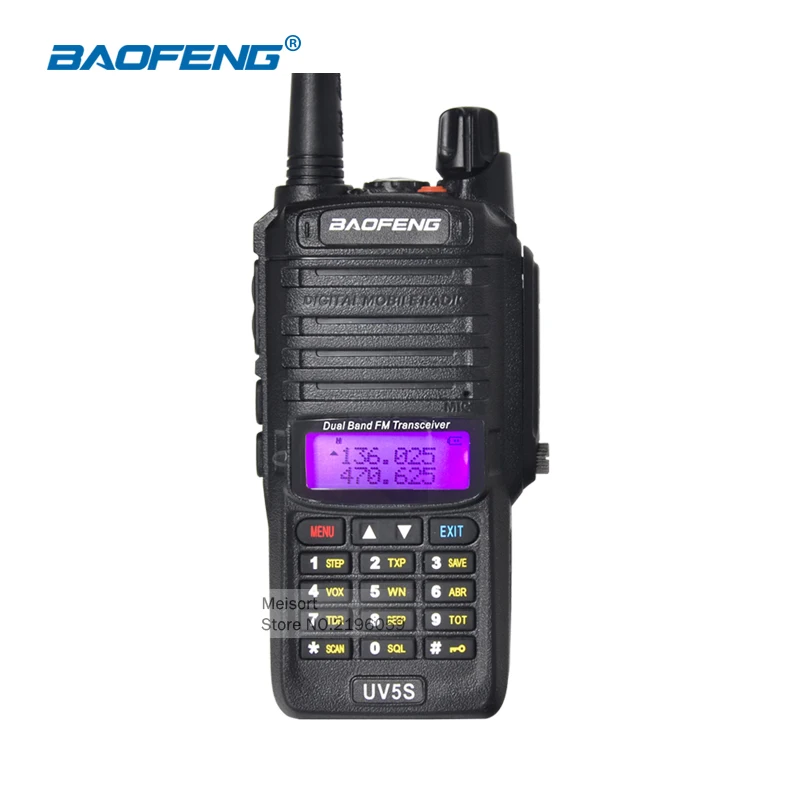 Baofeng UV 5S IP67 Waterproof Walkie Talkie Long Range Two Way Radio UHF VHF Handheld Ham