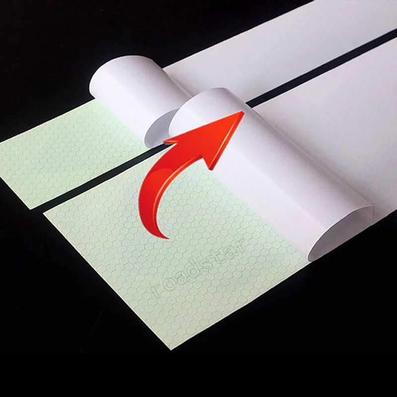 25mm x 50m reflective warning tape with arrow printing for car