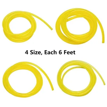 

newNewest 4pcs 1.8m Fuel Line Hose Lubricant Tubing for Weedeater Chainsaw Engines Set Replacement Kit Petrol Gas Line Pipe