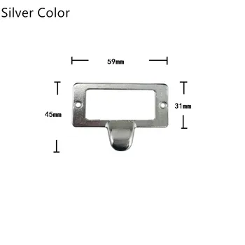 5945mm 1PC Furniture Zinc Alloy Handle Drawer Cabinet Door Knob and Handle Kitchen Cupboard Label Cards Tag Card