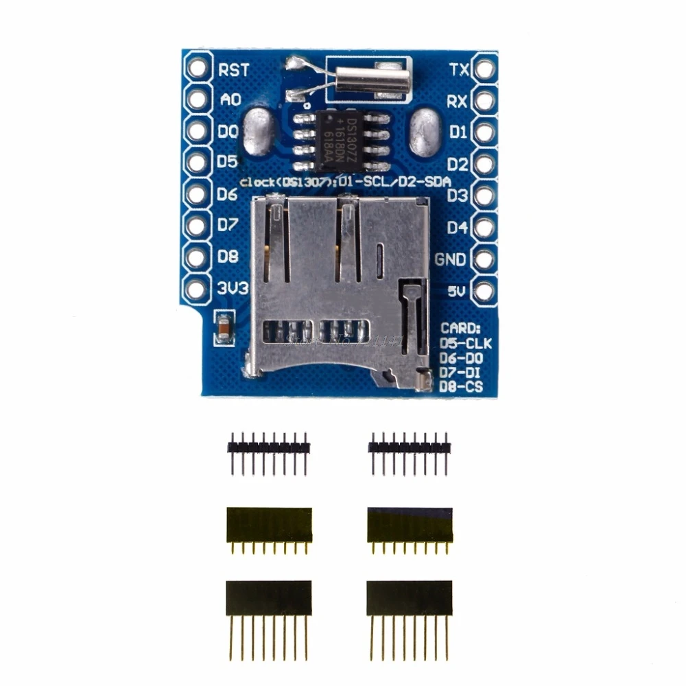 Micro SD для Wemos D1 Mini Data щит регистратора + RTC DS1307 часы материнская плата интегральные