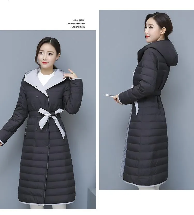 KMETRAM женская зимняя куртка, 90% утиный пух, Женская куртка с капюшоном, Корейская парка, двухсторонняя одежда, пальто, Manteau Femme Hiver MY478