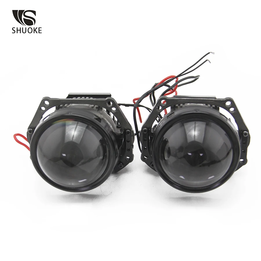 

SHUOKE New Arrival Bi-LED Projector Lens Light 3.0 Inch 12V 3A 37W 6000K 7000LM 50000h Life 2 PCS Easy to Install Bi Projector