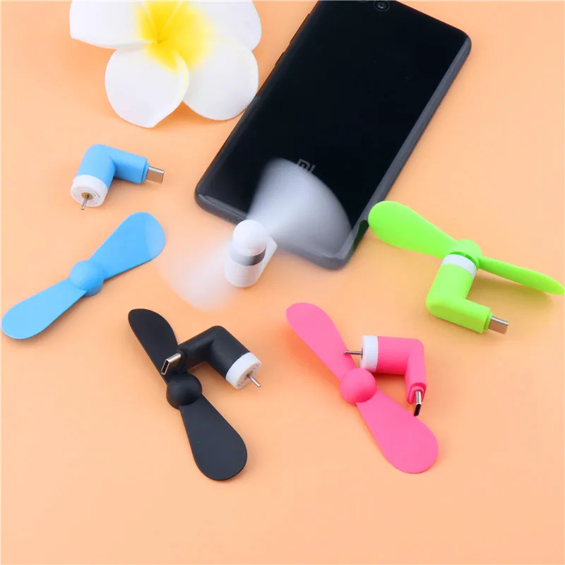 Fleksibel Usb Fan Portable Mini Mobile Phone Penggemar untuk Samsung Huawei Xiaomi OTG Ponsel Android USB Mikro Tipe-C cooler USB Gadget