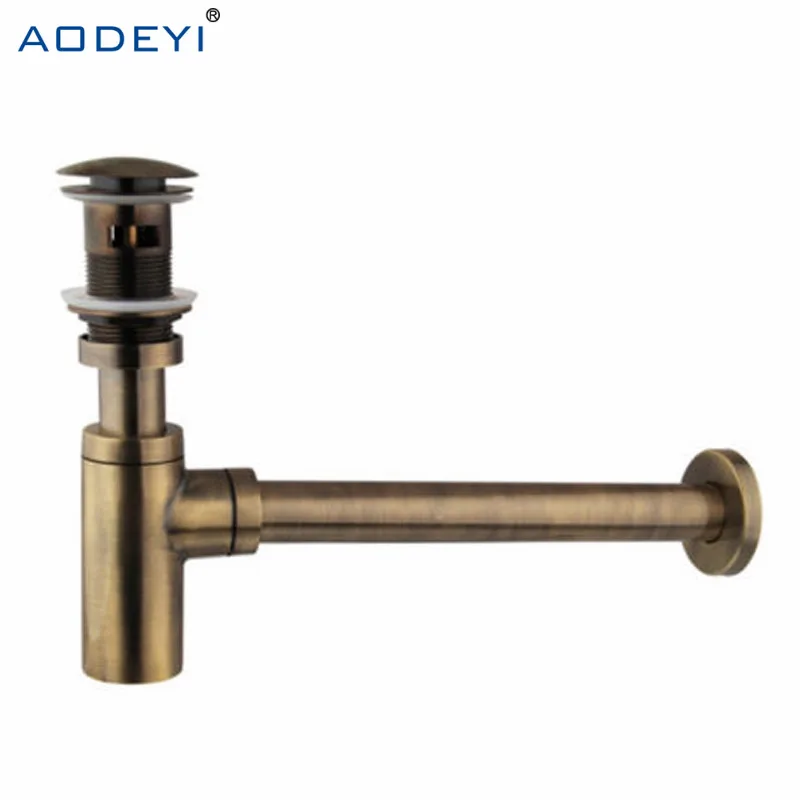 AODEYI латунная Античная бронзовая раковина для ванной комнаты набор ловли бутылок