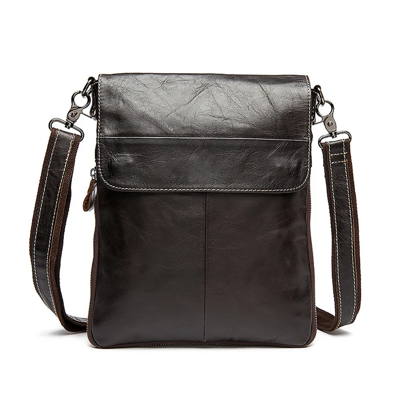 

JHD-MVA Shoulder Bag Soft Leather Crossbody Bag Business Casual Briefcase Fashion Vertical Bag