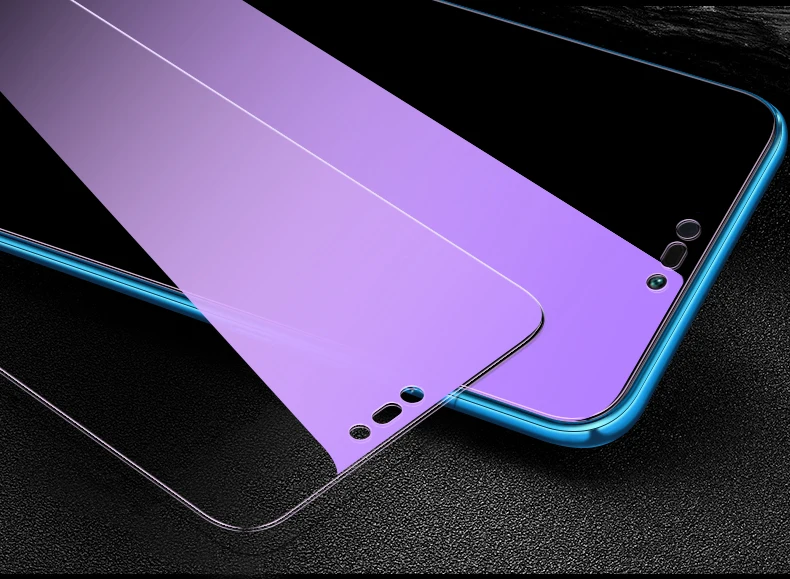 Закаленное стекло для Huawei P20 Lite 2 шт. защита экрана 9H 2.5D от синего света Защитная