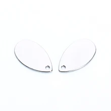 20 шт./лот 10x18 мм капли воды из нержавеющей стали металлические штамповки Пустые бирки Подвески для изготовление ювелирных ожерелий материалы