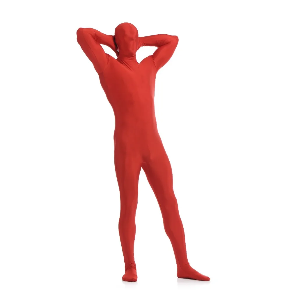 Speerise Adult Spandex Nylon Black Zentai Suit Men One Piece Second Skin Tights Full Body Zentai Costumes