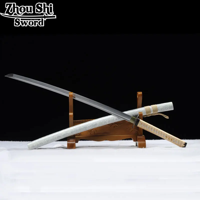 Katanas Blancas Катана 1095 Высокоуглеродистая сталь ручная работа Afiada Espada Самурайское