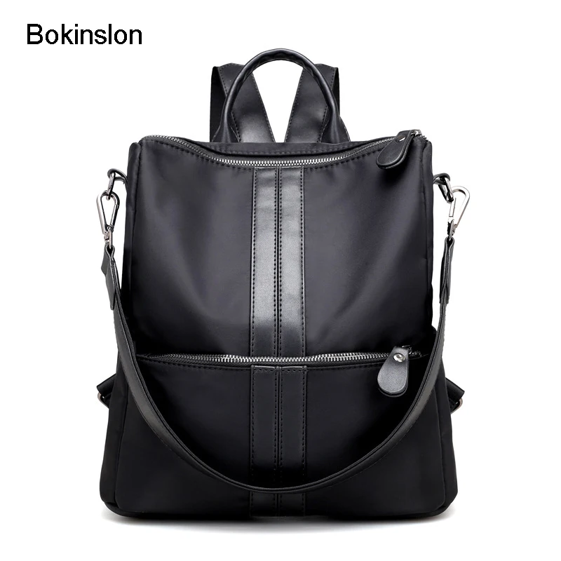 

Bokinslon Oxford Backpack Woman Fashion Embroidered Women Travel Bags Popular Small Fresh Ladies School Bags