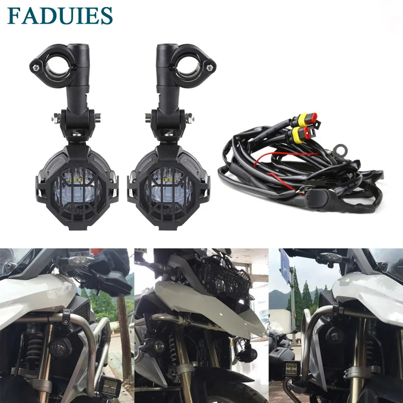  FADUIES Motorcycle LED Auxiliary Fog Light Safety Driving Spot Lamp For BMW R1200GS ADV - 32851366890