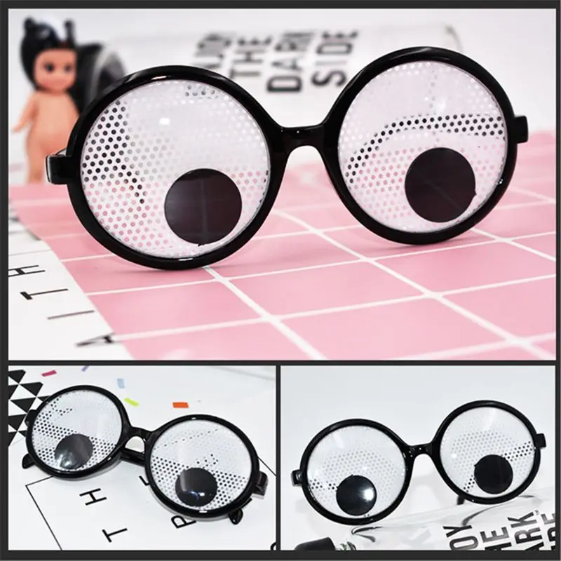 

Googly Eyes Glasses – Plastic Round Party Favors, Novelty Shades, Party Toys, Funny Costume Glasses Accessories for Kids & Adult