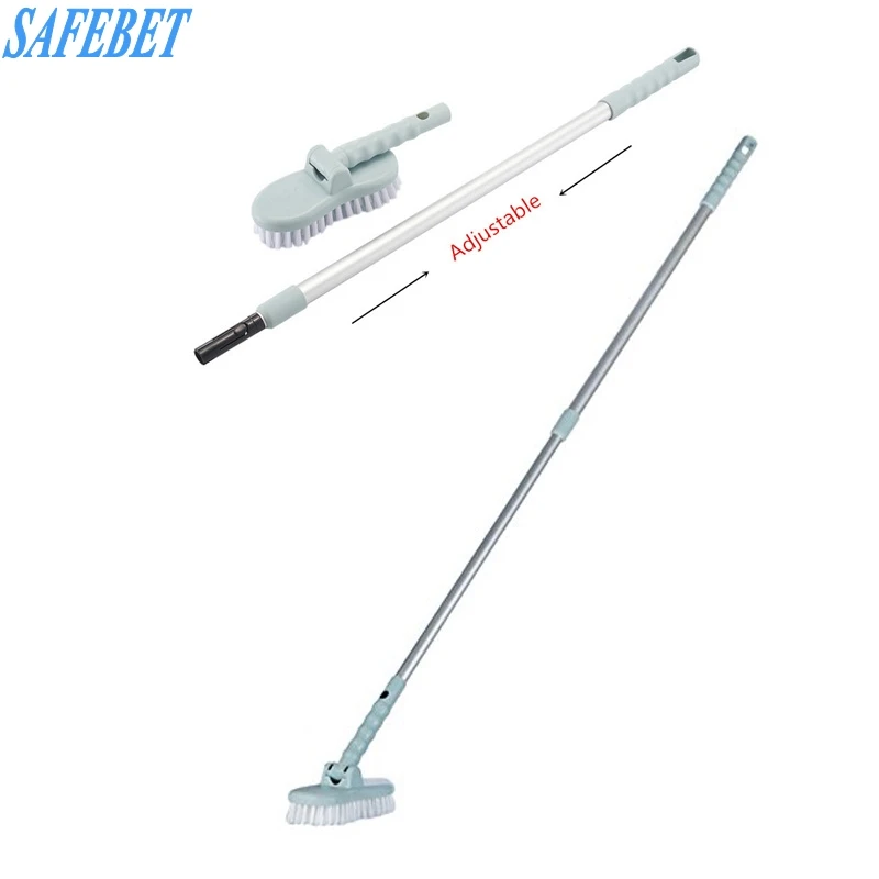 SAFEBET Adjustable Long Handle Telescopic Aluminum Alloy Floor Brush
