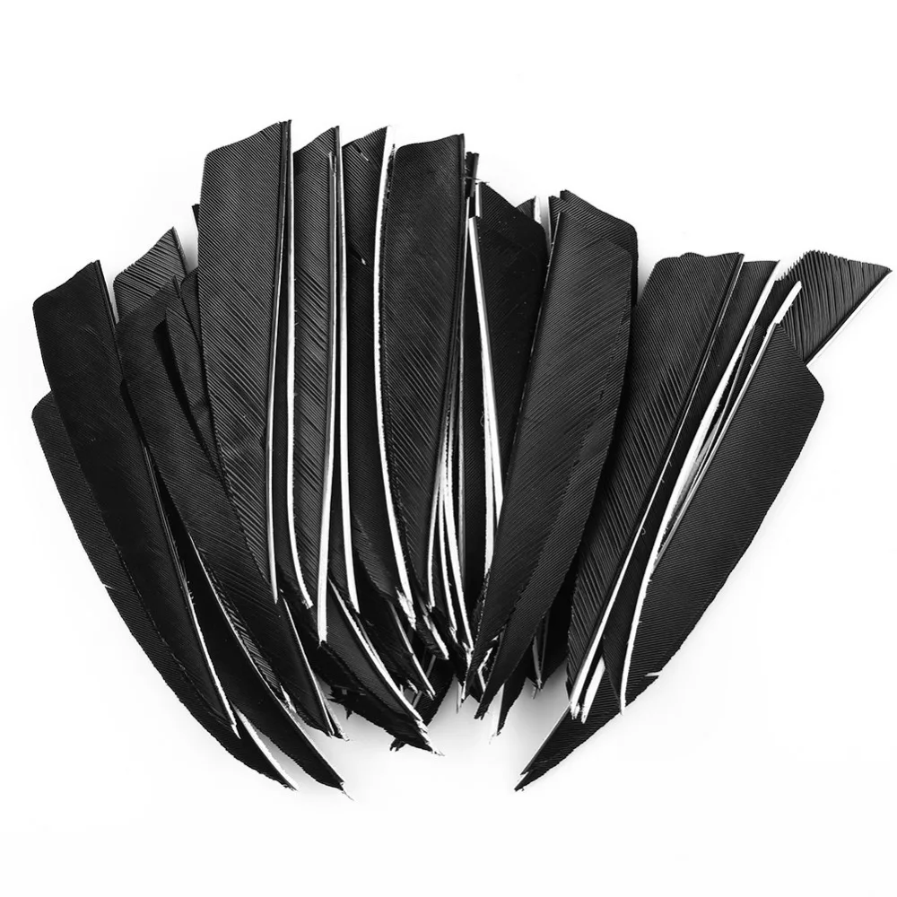 4" 5" Natual Feathers Turkey Fletches Fletching Archery Arrow DIY