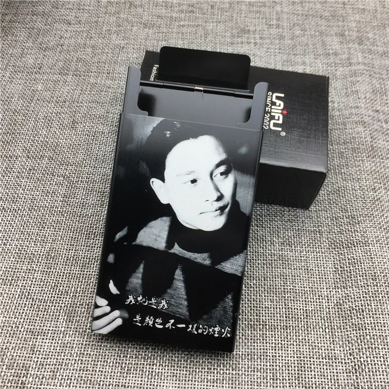 Salute to Leslie Cheung LF008 алюминиевый сплав сигареты чехол лазерная резка не выцветает