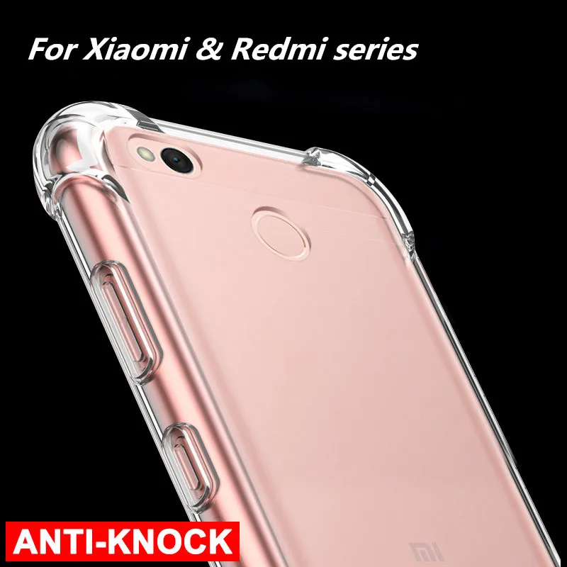 

For Xiaomi 8 A2 Redmi Note 5 6 Pro Luxury Airbag Shockproof Case Back Cover For Redmi 6A 5 Plus Silicone Anti-knock Case