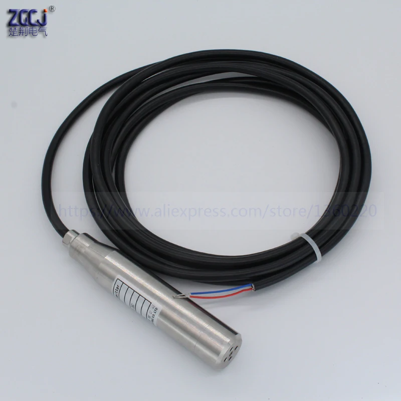 

1m liquid level transmitter 24VDC 4-20mA DC liquid level sensor with 3m cable water level transducer
