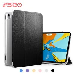 Чехол SLEO для iPad Pro 11 2018 чехол из искусственной кожи PC задняя крышка Smart Cover Чехол-книжка для нового iPad Pro 11 2018 Авто Пробуждение чехол 11"