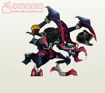 

LOL Void Fear Kogas (Gentlemen's Clothes) Game 3D Paper Model DIY Handwork