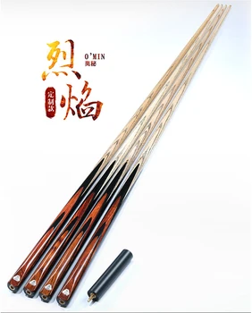 

High-end Handmade OMIN Lieyan One Piece Snooker Cue 9.5mm 10mm 11.5mm Tip Snooker Stick Cue Customized