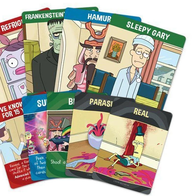[new]  Thick Game Collection Card Rick and Morty Game Cards Adult and Kids Game Card Gifts RICK y MORTY Board collection card