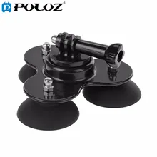 Para Go Pro Acessórios Triângulo Ventosa Tripé com Parafuso para GoPro HERO4 HERO5 Sessão HERÓI 5 4 3 + 3 2 SJCAM SJ4000