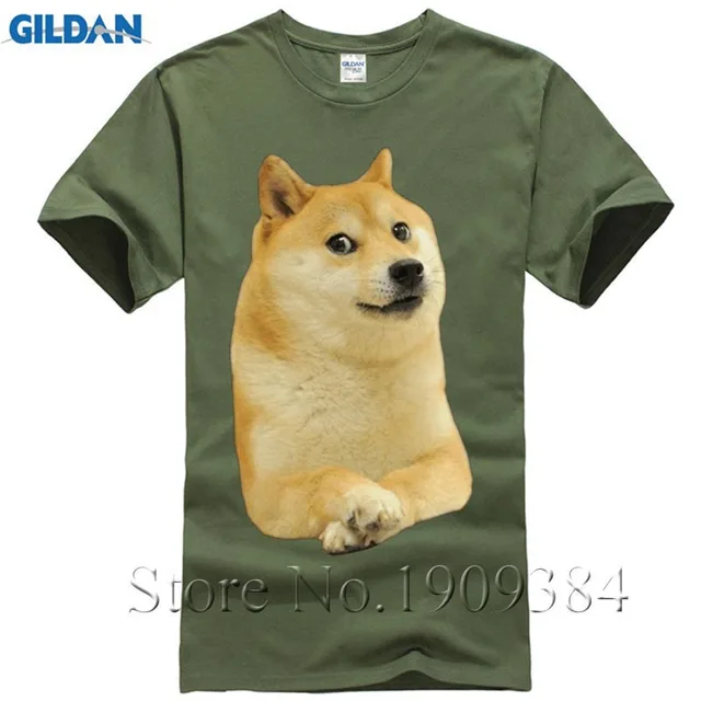 custom made teen big size doge t shirts men cotton o neck shiba inu shiba size