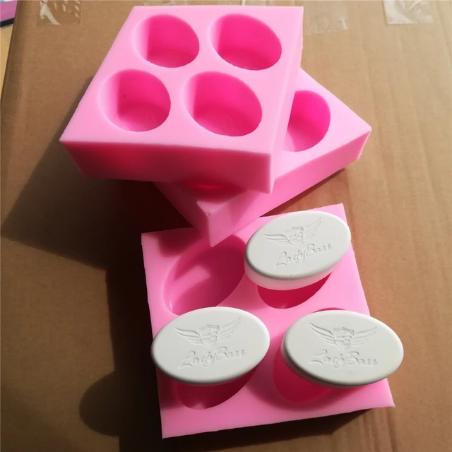 Custom Soap Mold 2 OR 3 Round Soaps Personalize With Your Logo or