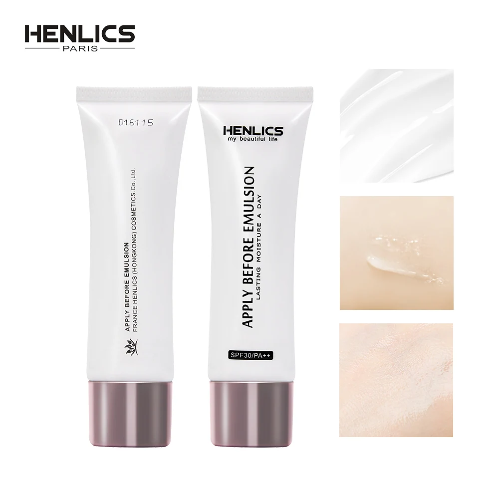 HENLICS 35ML Big Size Makeup Primer Smoothing Face Primer Base Silky Oil-control Foundation Emulsion Band Facial Vitamin E