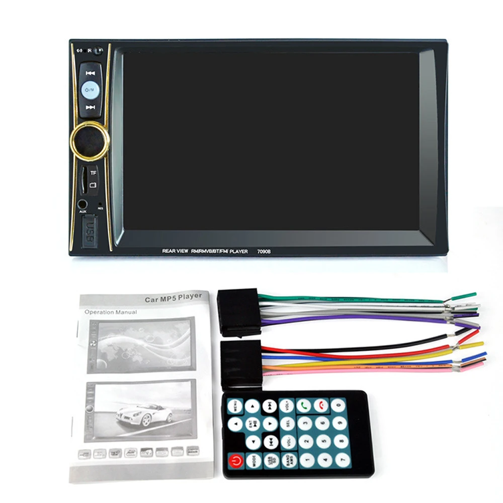 

7090B 2 Din 6.6 inch Car MP3/MP4/MP5 Player FM Radio Bluetooth Support Mobile Internet Rear View Camera