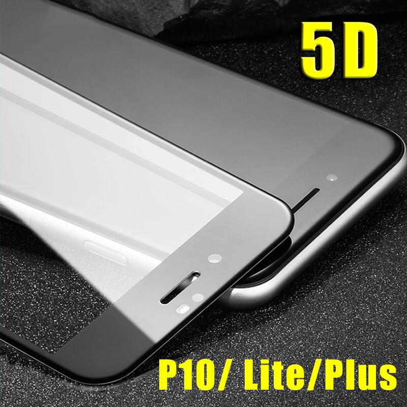Защитное стекло 5D для huawei p10 lite закаленное p10plus с полным покрытием p 10 9H | Мобильные
