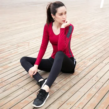 

2018 New Arrival Women Running Yoga Set Fitness Bra Leggings Breathable Sport Suit 3 Pcs Outdoor Jogging Gym Clothing Sportswear