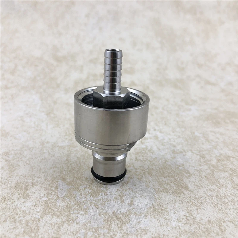 Beer Brewing Carbonation Cap w 516 Barb & Cornelius Keg Ball Lock Disconnect for homebrew cornelius keg (7)