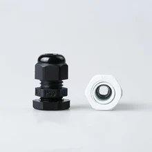 Hot Sale 10PCS PG9 Black Or White Plastic Connector Waterproof Cable Glands Ip68 China  
