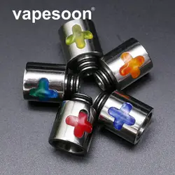 VapeSoon 5 шт./лот 510 Нержавеющая сталь + смола Материал потека для TFV8 маленьких MELO 3 мини 510 Atomzier розничная продажа посылка