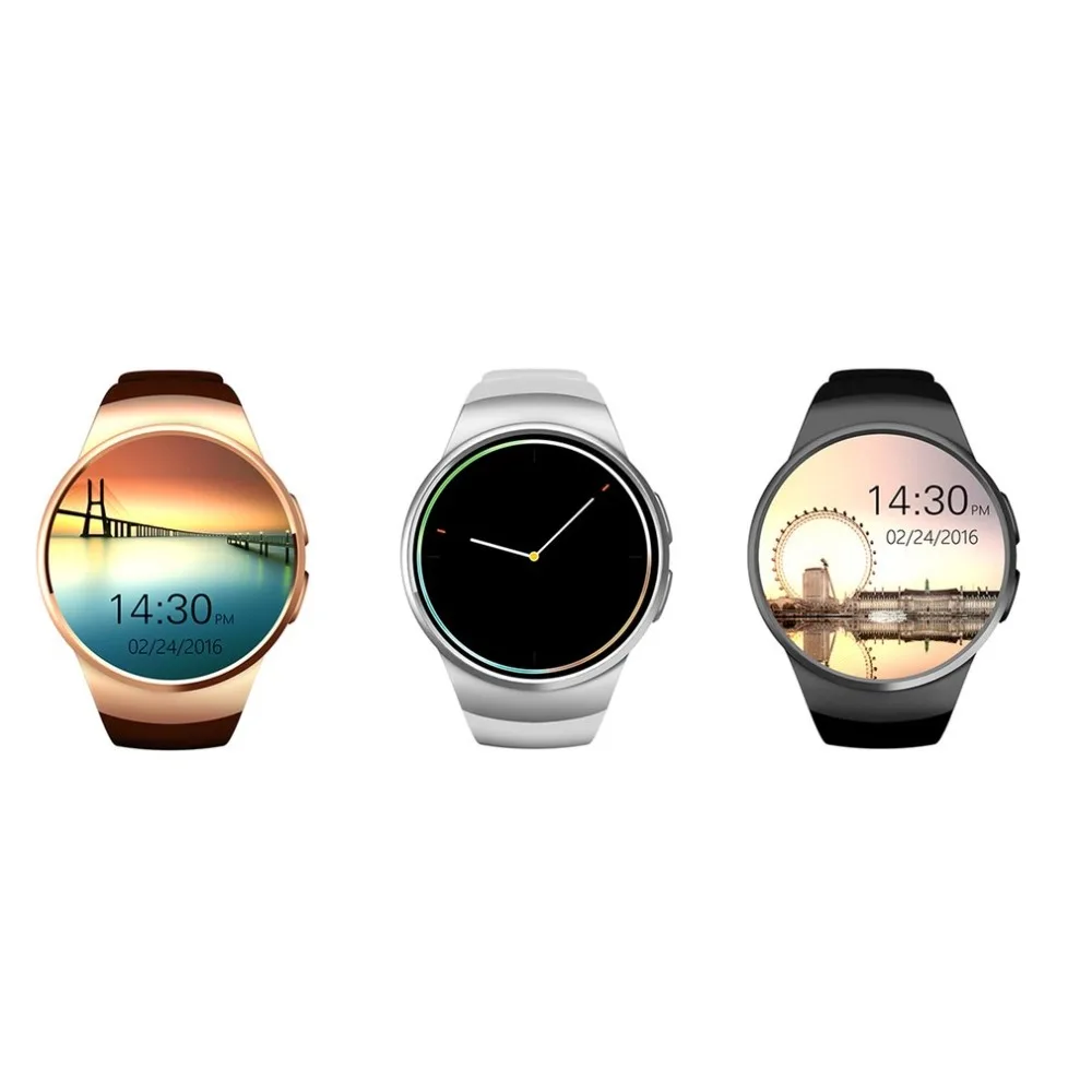 

KW18 Round Smart Watch Bluetooth SIM GSM Phone Mate For iPhone For Samsung For Android Multi-Functional Smartwatch