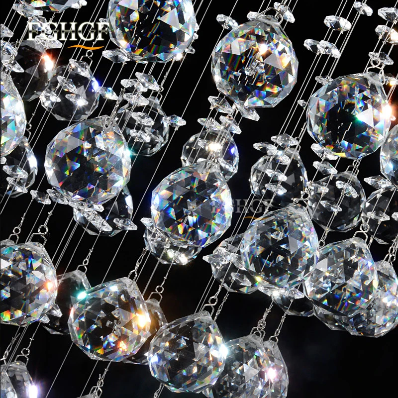 Modern Long Spiral Living Crystal Chandeliers Lighting Lustres Fixture for Staircase Stair Lamp Showcase Bedroom Hotel Hall (3)