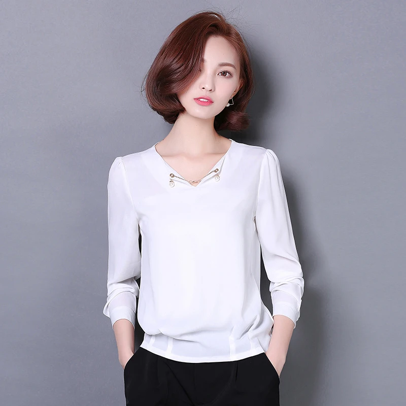 2017 spring and summer women blouses work ladies office long sleeve