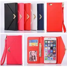 Luxury Envelop PU Leather Wallet Mini Handbag style Case Cover For iPhone 7 7Plus 6 6s Plus 5 SE 5s Phone Bag