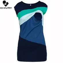 Chivry Maternity Tops Breastfeeding Clothes Patchwork Sleeveless Pregnant Clothes Summer Women Nursing Tops Pregnancy T Shirt Chivry Maternity Tops Breastfeeding Clothes Patchwork Sleeveless Pregnant Clothes Summer Women Nursing Tops Pregnancy T Shirt