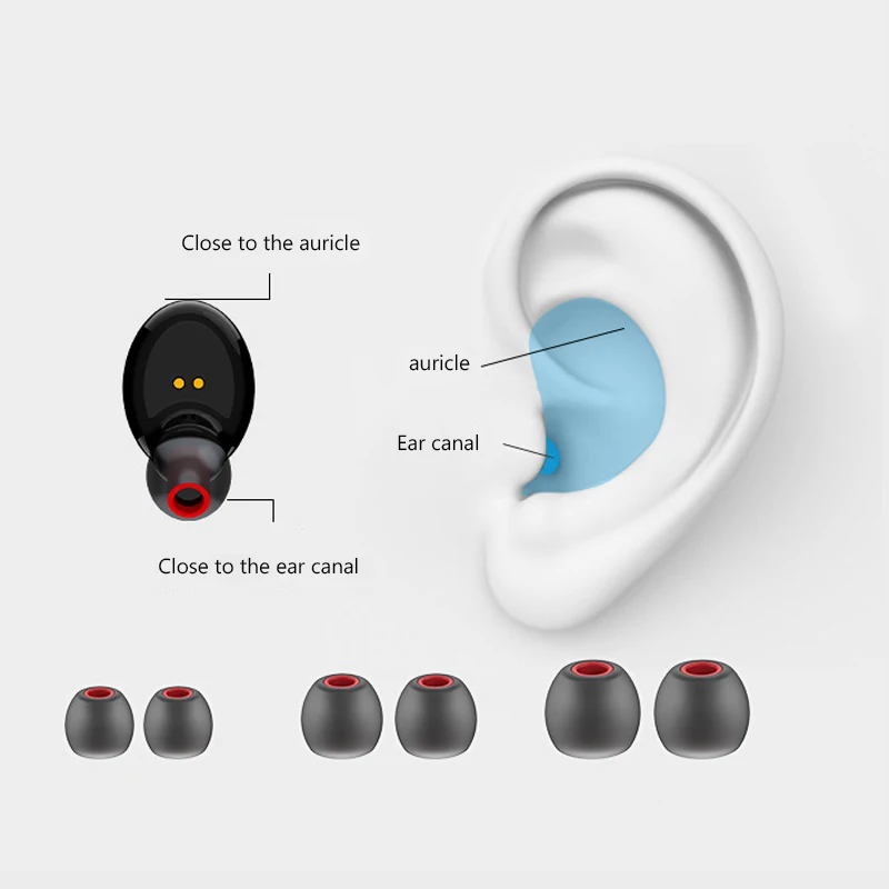 Bluetooth наушники TWS мини беспроводные наушники стерео музыкальные наушники TWS наушники с 2500 мАч зарядная коробка для громкой связи вызова