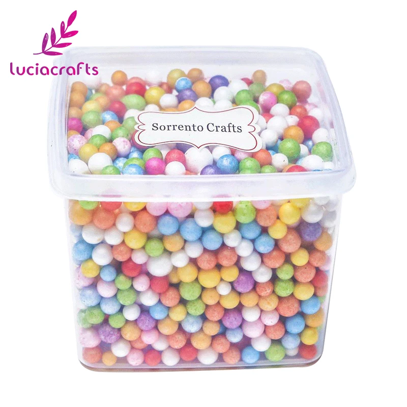 Lucia crafts 1 корт/лот (прибл. 1500 шт.) 5 10 мм Мини пенопластовые шарики для