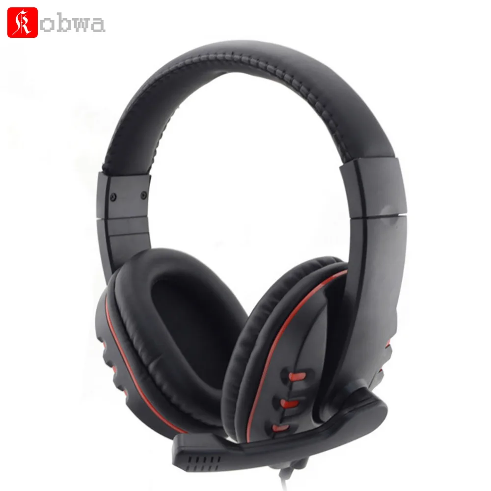 

Portable Head-mounted Gaming Headphone 3.5MM Wired Headset Music Earphones Game Earphone With Microphone for PS4 Game PC Chat