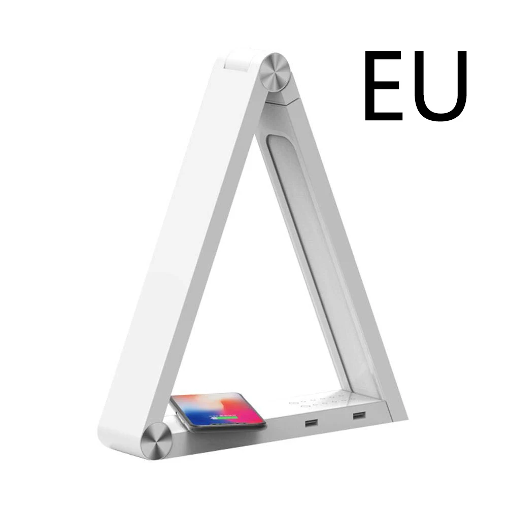 

Working Light Dimming Night Triangle Touch Control Home Learning Wireless Charging Table Lamp Desk Decoration Foldable Reading
