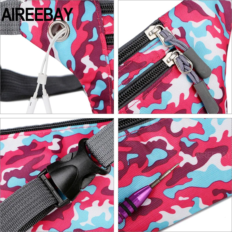 AIREEBAY поясная сумка женская новая спортивная модная Водонепроницаемая нагрудная Сумка Поясная Сумка Унисекс Женская поясная сумка
