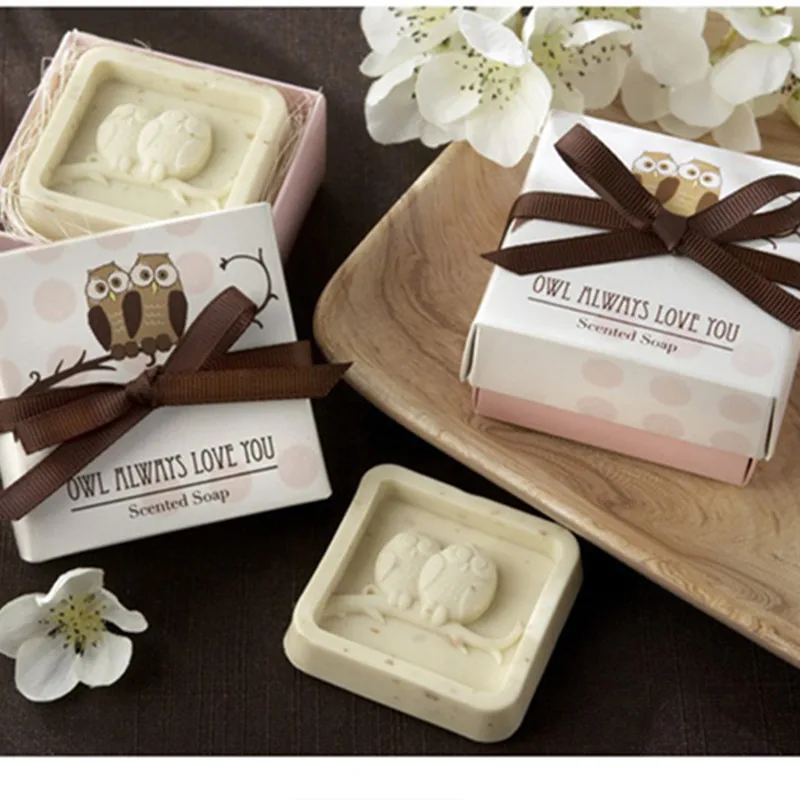 

Owl always love you scented soap for Wedding Favor Gift Baby Shower Soap Decorative Hand Soap 10pcs/lot