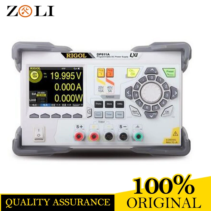

2017 Rigol DP811A Programmable Linear DC Power Supply Dual Range 40V/5A or 20V/10A, Rigol DP811A with Sense function, 200W
