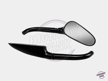 

Black Streamline Motorcycle Mirrors moto Rearview side mirror case for Harley Dyna Softail Sportster Touring 1200 883