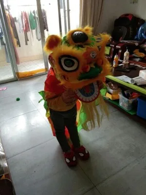 Чучело плюшевая ткань Лев игрушка Лев танец китайские традиционные выступления реквизит счастливый голова льва интересные подарки для детей